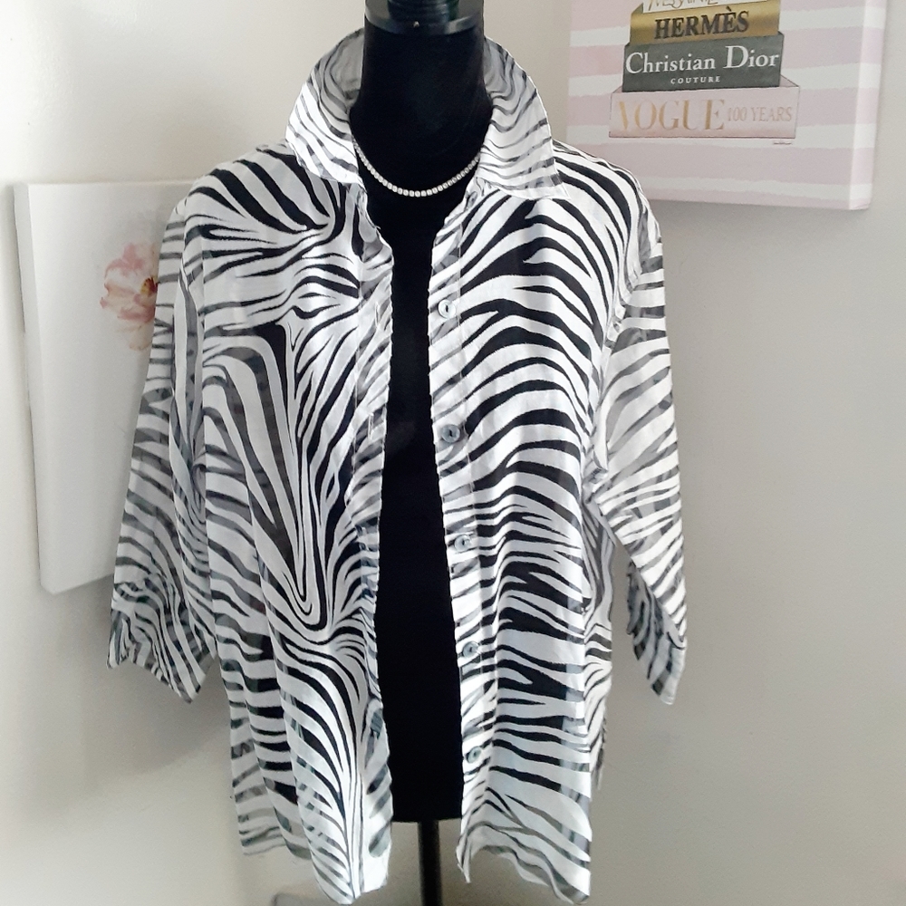Notations Sheer Top